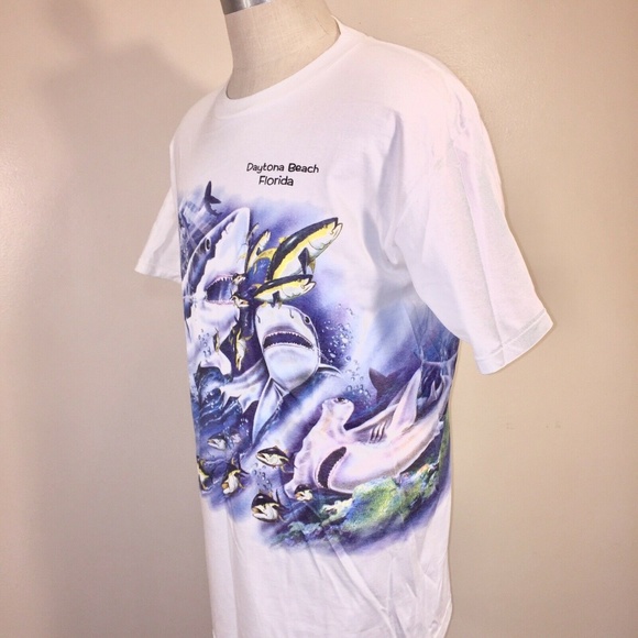 Sherry's Best Other - Daytona Beach Shark T-Shirt L Florida Graphic Tee